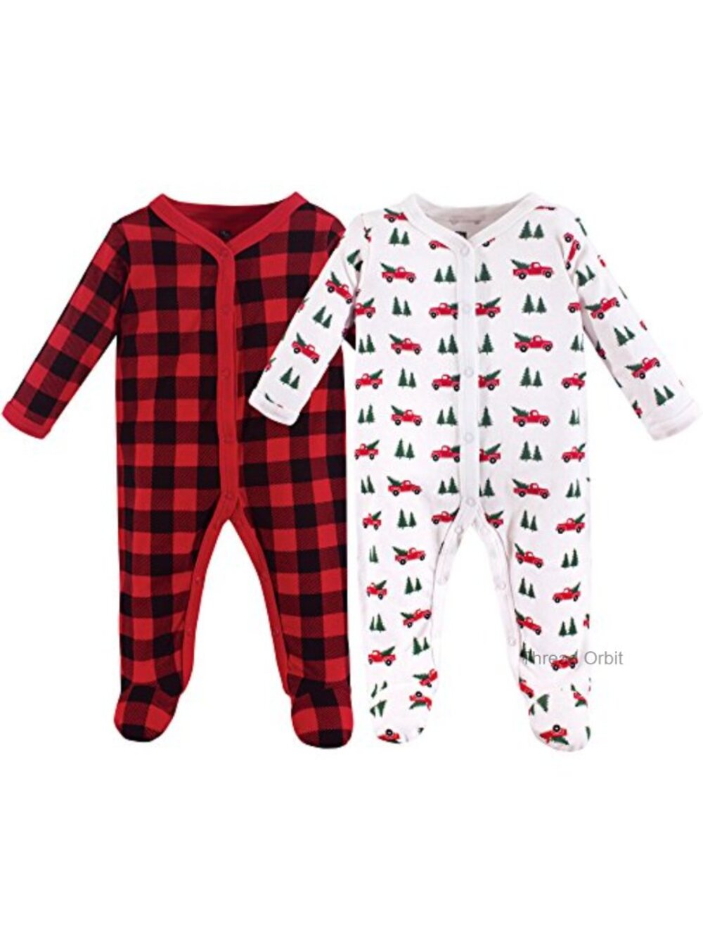 Baby Cotton Sleep and Play Unisex Christmas Outfit 3 Pack